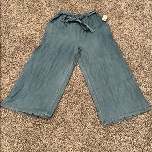 BNWT chambray high waist with tie